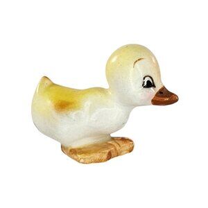 Josef Originals Curious Duckling Baby Duck Yellow Miniature Figurine